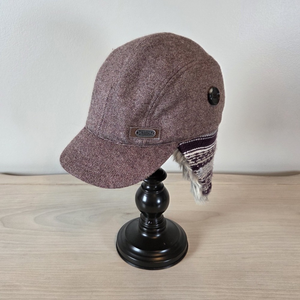Duluth Trading Co. Fair Isle Ear Flap Hat Women's M Wool Blend Winter Cap